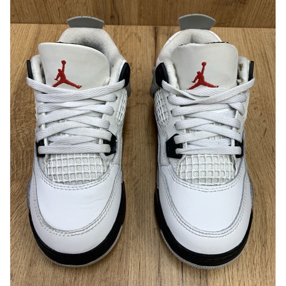 Nike Air Jordan 4 Retro TD White Cement IB4388-100 Toddler Kids Size 11C Shoes - Picture 4 of 12